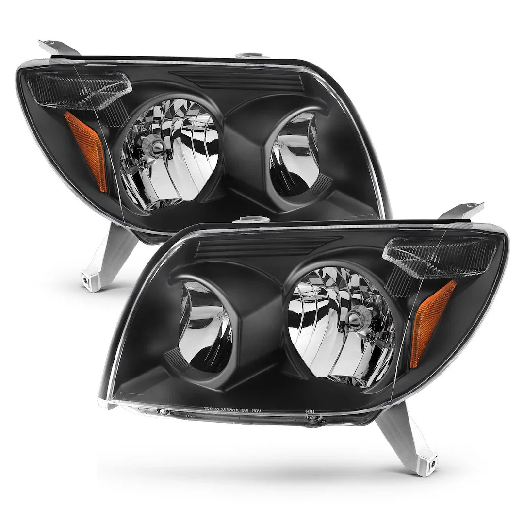 111394 – ANZO Headlight Assembly, Halogen Bulb Standard Beam 9005 High Beam And 9006 Low Beam Bulbs White And Amber L...